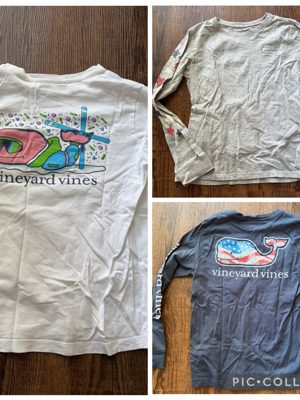 Vineyard Vines 3-Shirt Long Sleeve Shirt Lot- Unisex